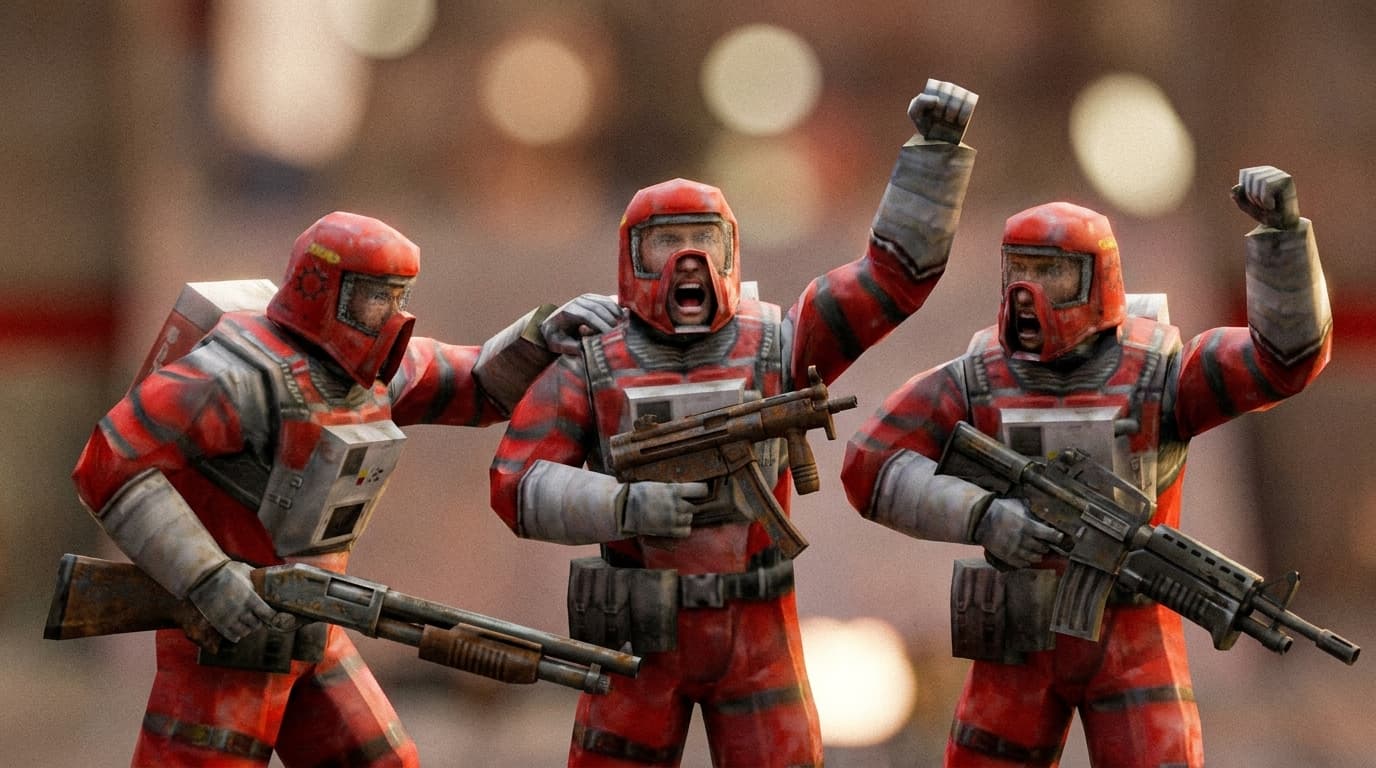 Generated illustration for the report headlined: ED ASSMASTER Sets the Pace Across Six Gritty CTF Battles